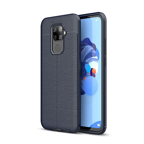 Funda Silicona Goma de Cuero Carcasa S05 para Huawei Nova 5i Pro Azul