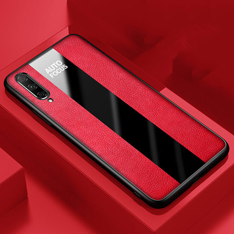 Funda Silicona Goma de Cuero Carcasa S05 para Huawei P Smart Pro (2019) Rojo