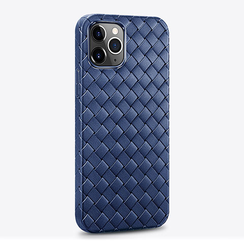 Funda Silicona Goma de Cuero Carcasa S06 para Apple iPhone 14 Pro Max Azul