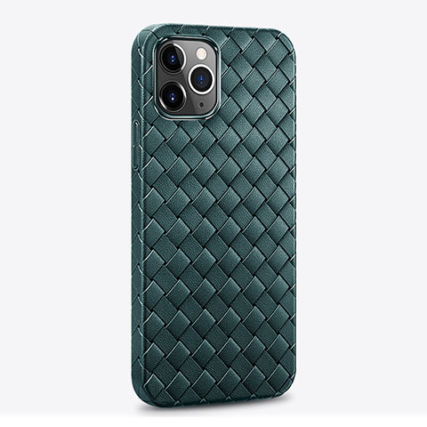 Funda Silicona Goma de Cuero Carcasa S06 para Apple iPhone 14 Pro Max Verde