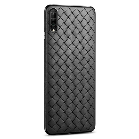 Funda Silicona Goma de Cuero Carcasa S06 para Huawei Honor 9X Pro Negro