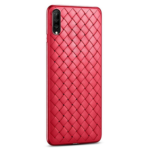 Funda Silicona Goma de Cuero Carcasa S06 para Huawei P Smart Pro (2019) Rojo