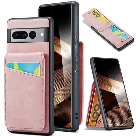 Funda Silicona Goma de Cuero Carcasa SD1 para Google Pixel 7 Pro 5G Rosa