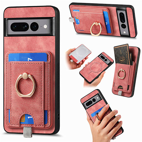 Funda Silicona Goma de Cuero Carcasa SD1 para Google Pixel 7 Pro 5G Rosa