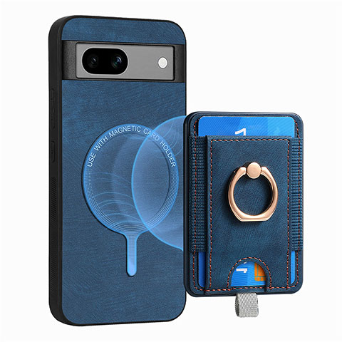 Funda Silicona Goma de Cuero Carcasa SD1 para Google Pixel 7a 5G Azul