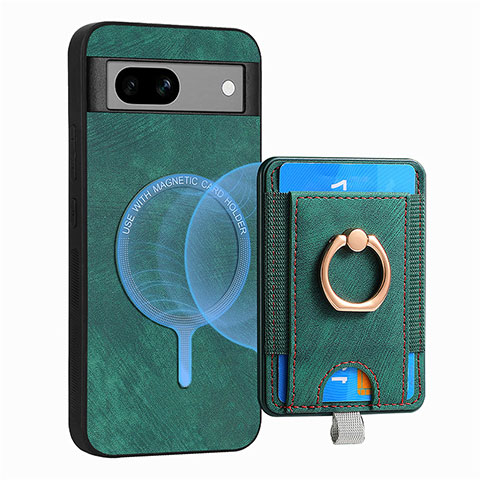 Funda Silicona Goma de Cuero Carcasa SD1 para Google Pixel 7a 5G Verde