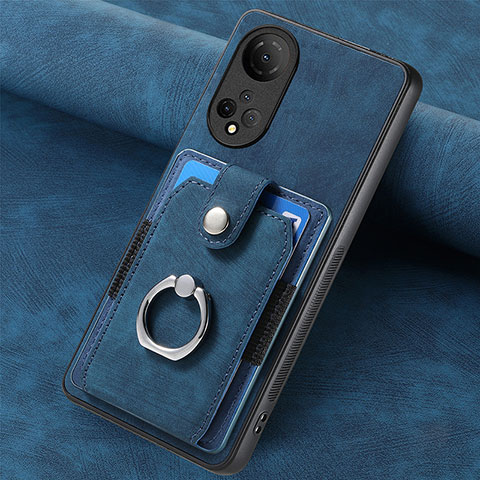 Funda Silicona Goma de Cuero Carcasa SD1 para Huawei Honor X7 Azul