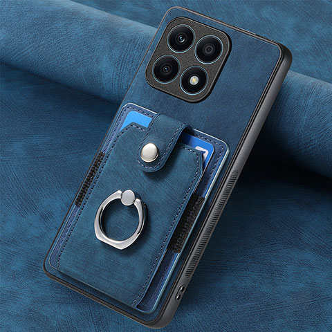 Funda Silicona Goma de Cuero Carcasa SD1 para Huawei Honor X8a 4G Azul