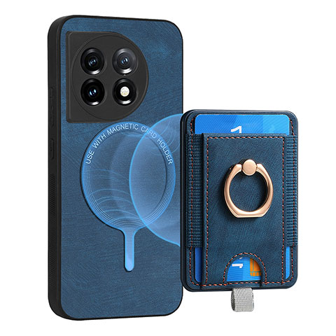 Funda Silicona Goma de Cuero Carcasa SD1 para OnePlus 11 5G Azul