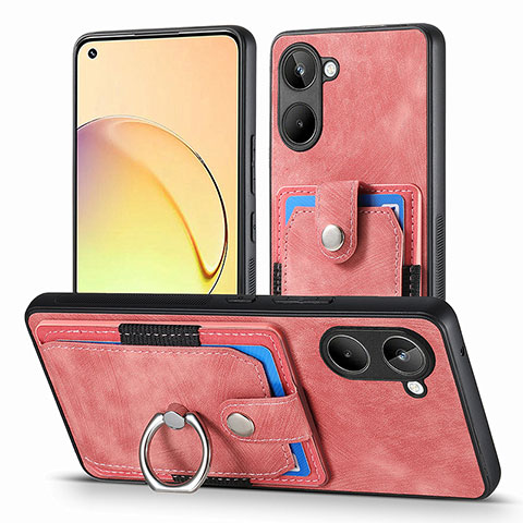 Funda Silicona Goma de Cuero Carcasa SD1 para Realme 10 4G Rosa