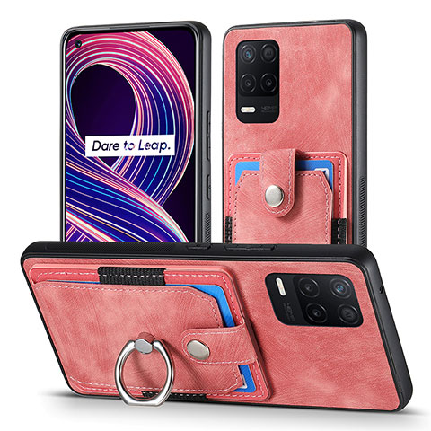 Funda Silicona Goma de Cuero Carcasa SD1 para Realme 8s 5G Rosa