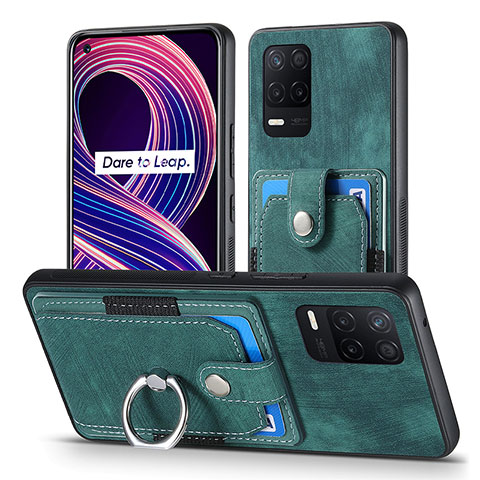 Funda Silicona Goma de Cuero Carcasa SD1 para Realme 8s 5G Verde