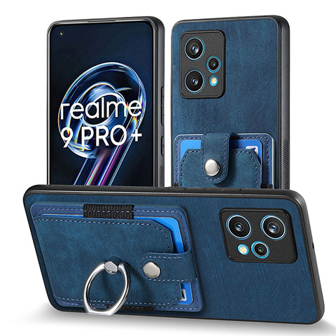 Funda Silicona Goma de Cuero Carcasa SD1 para Realme 9 4G Azul