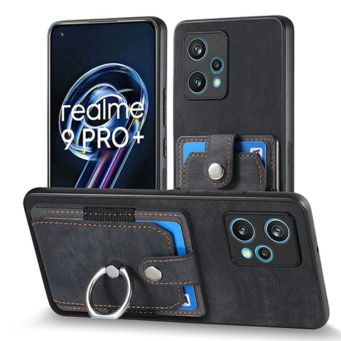 Funda Silicona Goma de Cuero Carcasa SD1 para Realme 9 4G Negro