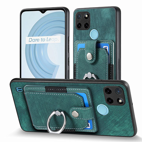 Funda Silicona Goma de Cuero Carcasa SD1 para Realme C25Y Verde