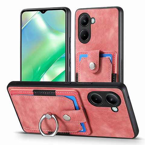 Funda Silicona Goma de Cuero Carcasa SD1 para Realme C33 (2023) Rosa