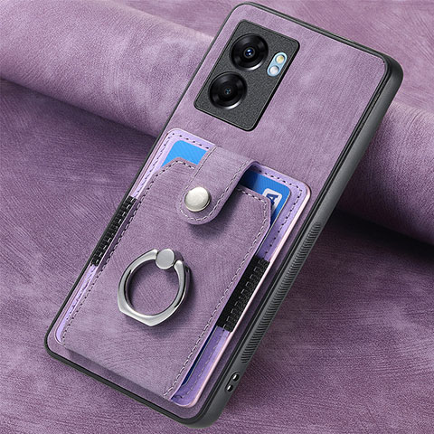 Funda Silicona Goma de Cuero Carcasa SD1 para Realme Narzo 50 5G Purpura Claro