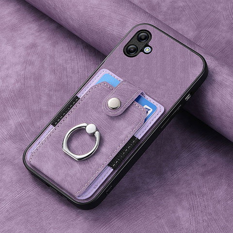 Funda Silicona Goma de Cuero Carcasa SD1 para Samsung Galaxy A04E Purpura Claro