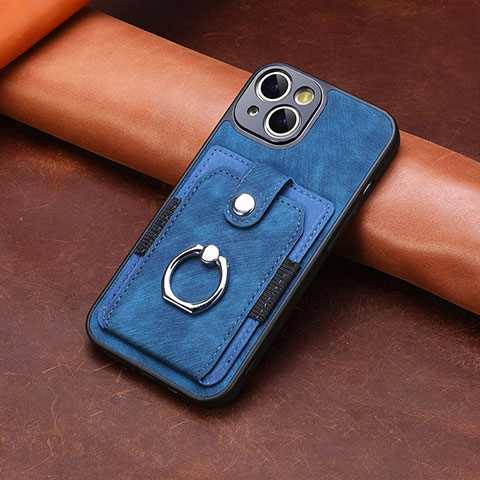 Funda Silicona Goma de Cuero Carcasa SD10 para Apple iPhone 13 Azul