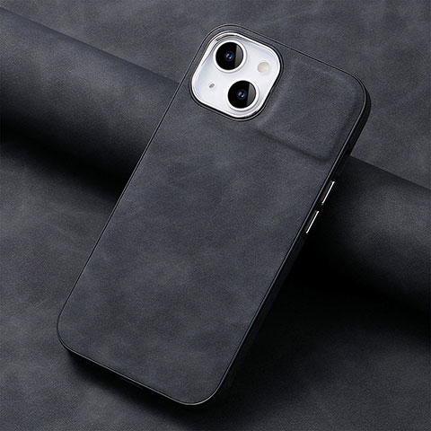 Funda Silicona Goma de Cuero Carcasa SD13 para Apple iPhone 14 Plus Negro