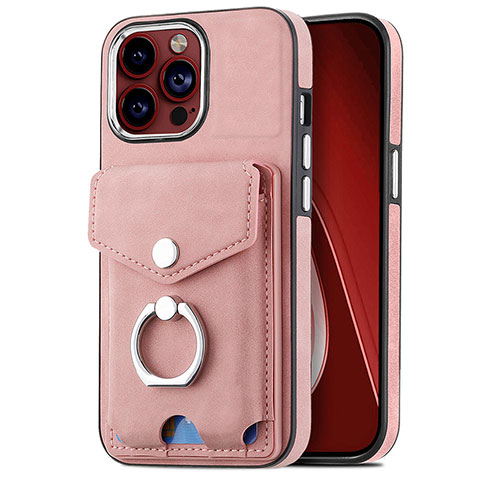 Funda Silicona Goma de Cuero Carcasa SD16 para Apple iPhone 13 Pro Max Rosa