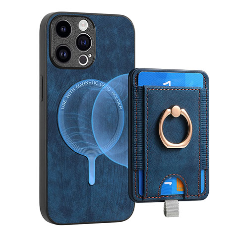 Funda Silicona Goma de Cuero Carcasa SD17 para Apple iPhone 14 Pro Azul