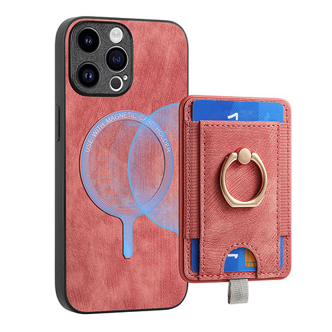 Funda Silicona Goma de Cuero Carcasa SD17 para Apple iPhone 14 Pro Max Rosa