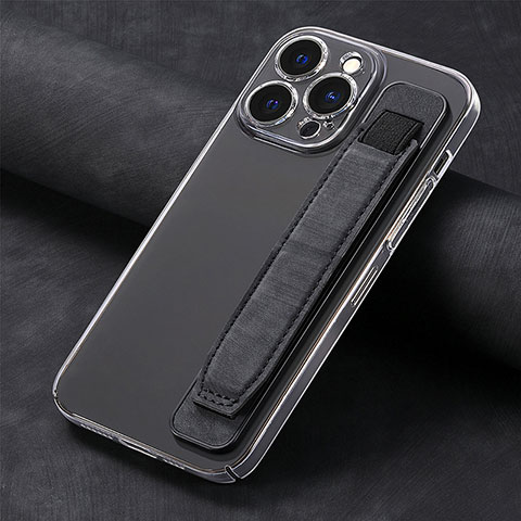 Funda Silicona Goma de Cuero Carcasa SD2 para Apple iPhone 14 Pro Max Negro