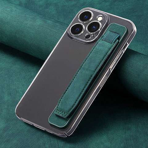 Funda Silicona Goma de Cuero Carcasa SD2 para Apple iPhone 16 Pro Verde