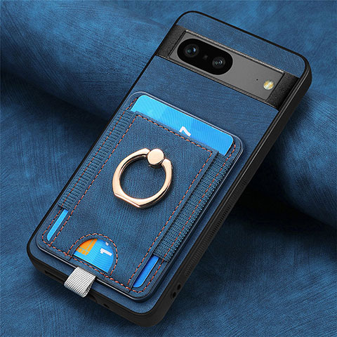 Funda Silicona Goma de Cuero Carcasa SD2 para Google Pixel 7 5G Azul