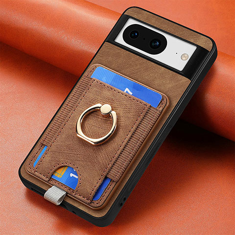 Funda Silicona Goma de Cuero Carcasa SD2 para Google Pixel 8 5G Marron