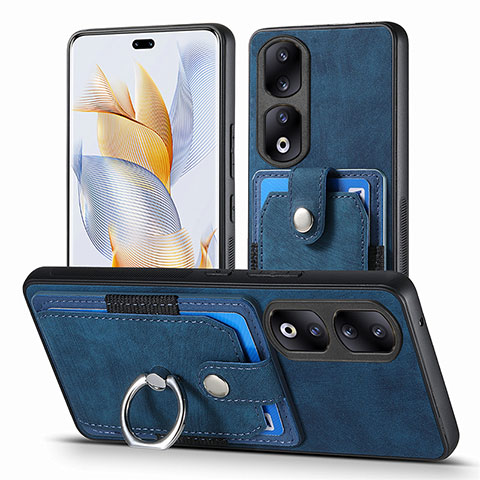 Funda Silicona Goma de Cuero Carcasa SD2 para Huawei Honor 90 Pro 5G Azul