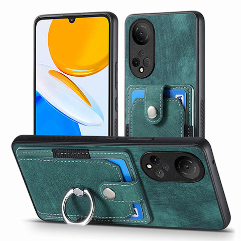 Funda Silicona Goma de Cuero Carcasa SD2 para Huawei Honor X7 Verde