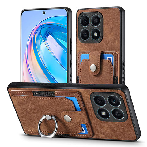 Funda Silicona Goma de Cuero Carcasa SD2 para Huawei Honor X8a 4G Marron