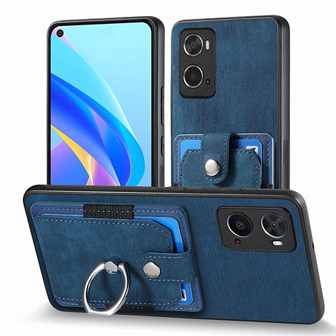 Funda Silicona Goma de Cuero Carcasa SD2 para Oppo A36 Azul