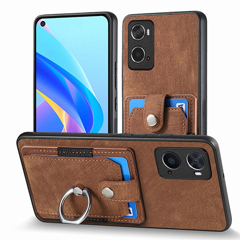 Funda Silicona Goma de Cuero Carcasa SD2 para Oppo A36 Marron