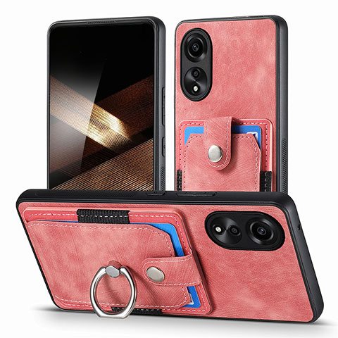 Funda Silicona Goma de Cuero Carcasa SD2 para Oppo A78 4G Rosa