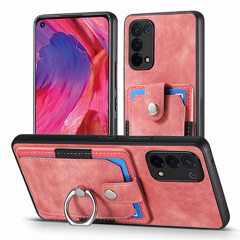 Funda Silicona Goma de Cuero Carcasa SD2 para Oppo A93 5G Rosa