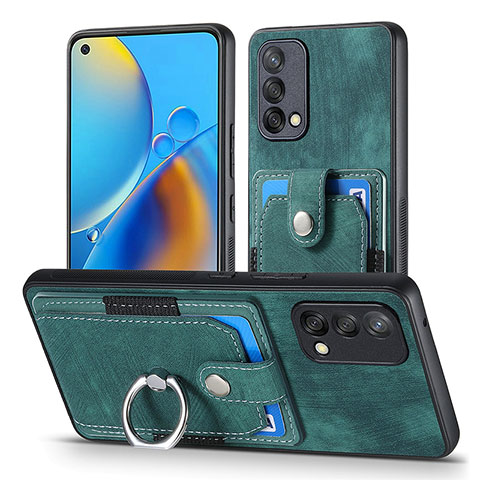 Funda Silicona Goma de Cuero Carcasa SD2 para Oppo F19 Verde