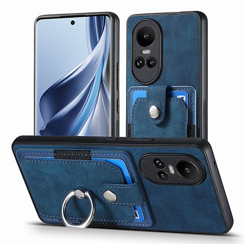 Funda Silicona Goma de Cuero Carcasa SD2 para Oppo Reno10 Pro 5G Azul