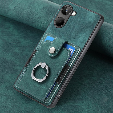 Funda Silicona Goma de Cuero Carcasa SD2 para Realme 10 4G Verde