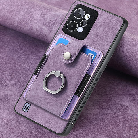 Funda Silicona Goma de Cuero Carcasa SD2 para Realme C31 Purpura Claro