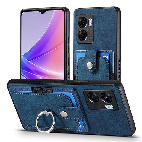 Funda Silicona Goma de Cuero Carcasa SD2 para Realme Narzo 50 5G Azul