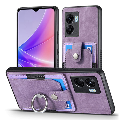 Funda Silicona Goma de Cuero Carcasa SD2 para Realme Narzo 50 5G Purpura Claro