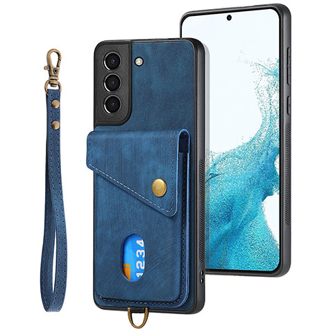 Funda Silicona Goma de Cuero Carcasa SD2 para Samsung Galaxy S23 Plus 5G Azul