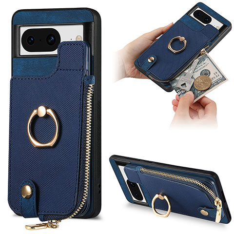 Funda Silicona Goma de Cuero Carcasa SD3 para Google Pixel 8 5G Azul