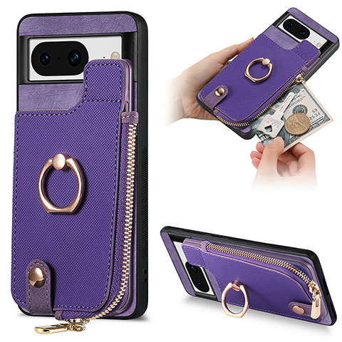 Funda Silicona Goma de Cuero Carcasa SD3 para Google Pixel 8 5G Morado