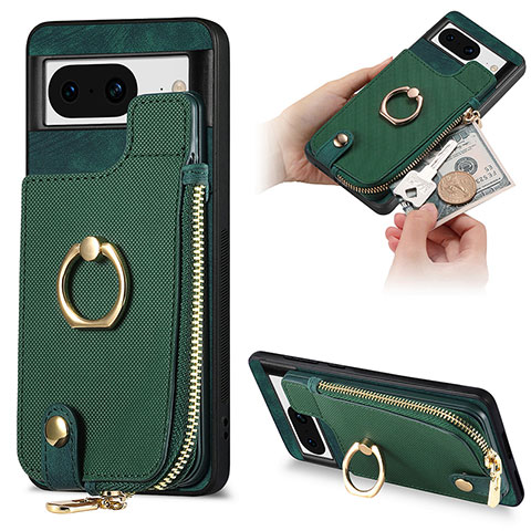 Funda Silicona Goma de Cuero Carcasa SD3 para Google Pixel 8 5G Verde