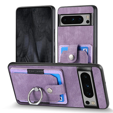 Funda Silicona Goma de Cuero Carcasa SD3 para Google Pixel 8 Pro 5G Morado