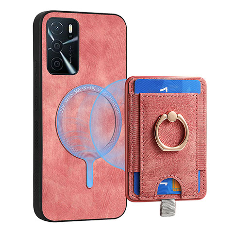 Funda Silicona Goma de Cuero Carcasa SD3 para Oppo A54s Rosa